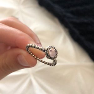 GEMSTONE PANDORA RING